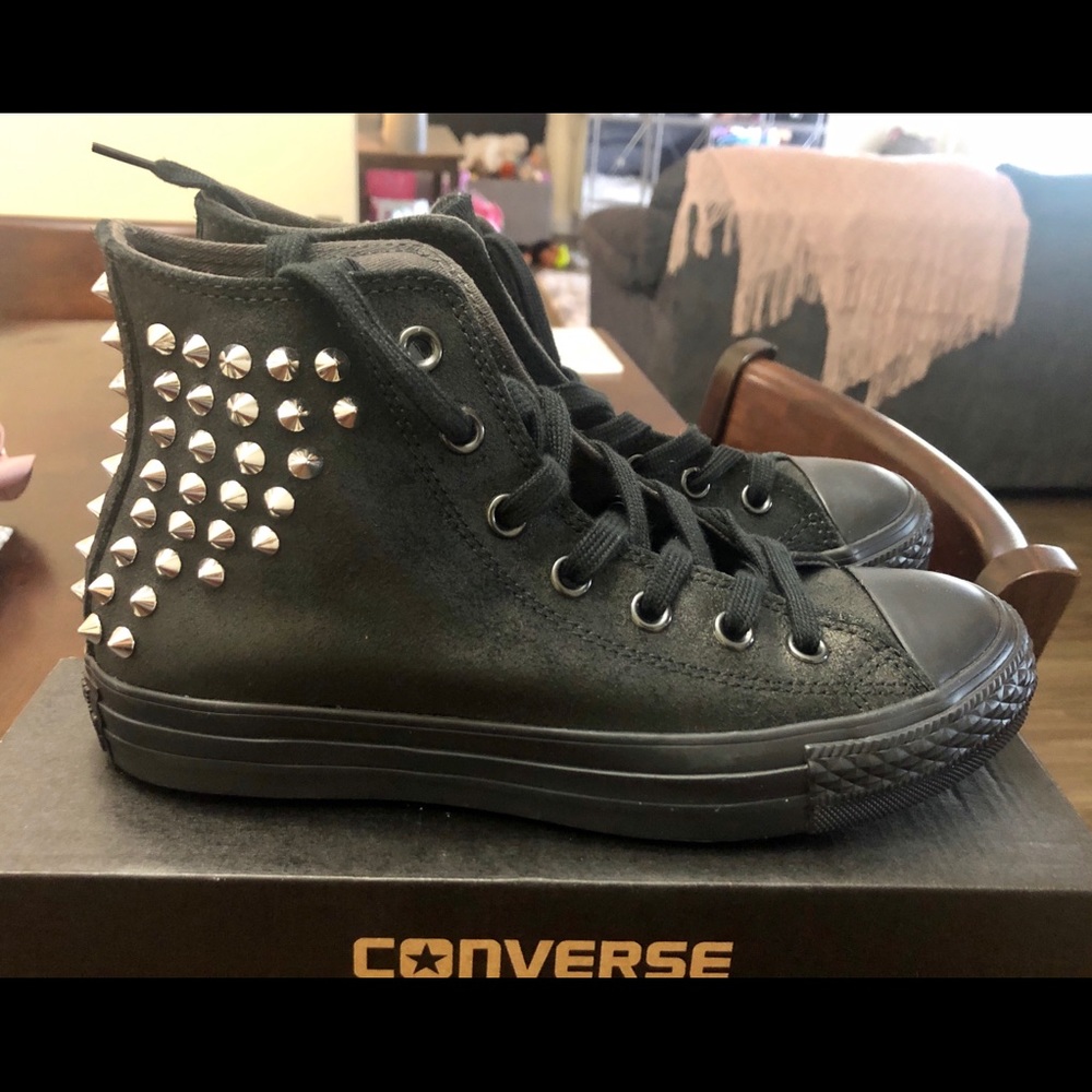 Converse all-star studded sneakers